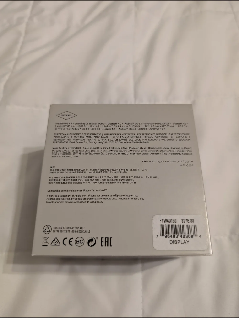 Fossil Sport Smartwatch Wear OS